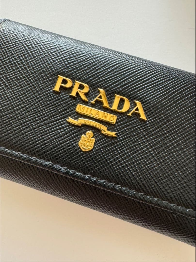 PRADA プラダ 超美品 サフィアーノ 1PG004 キーケース キーリング