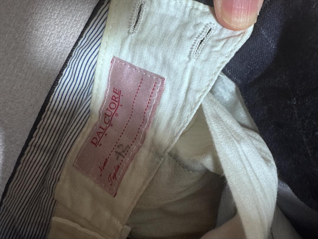 DALCUORE ダルクオーレ　ビームスハウス購入　ネイビーストライプスーツ42