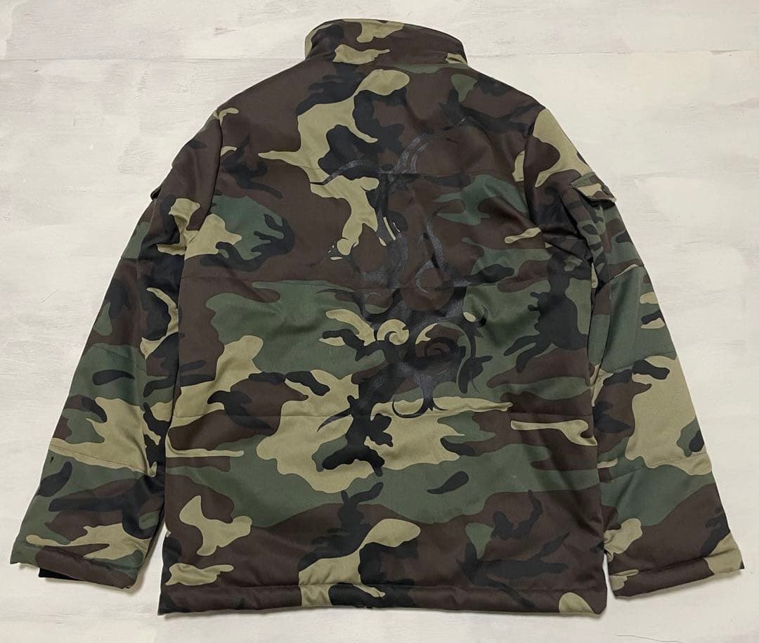レア PEACEMAKER　ピースマーク 独鈷 ロゴ＆迷彩　中綿ジャケット
