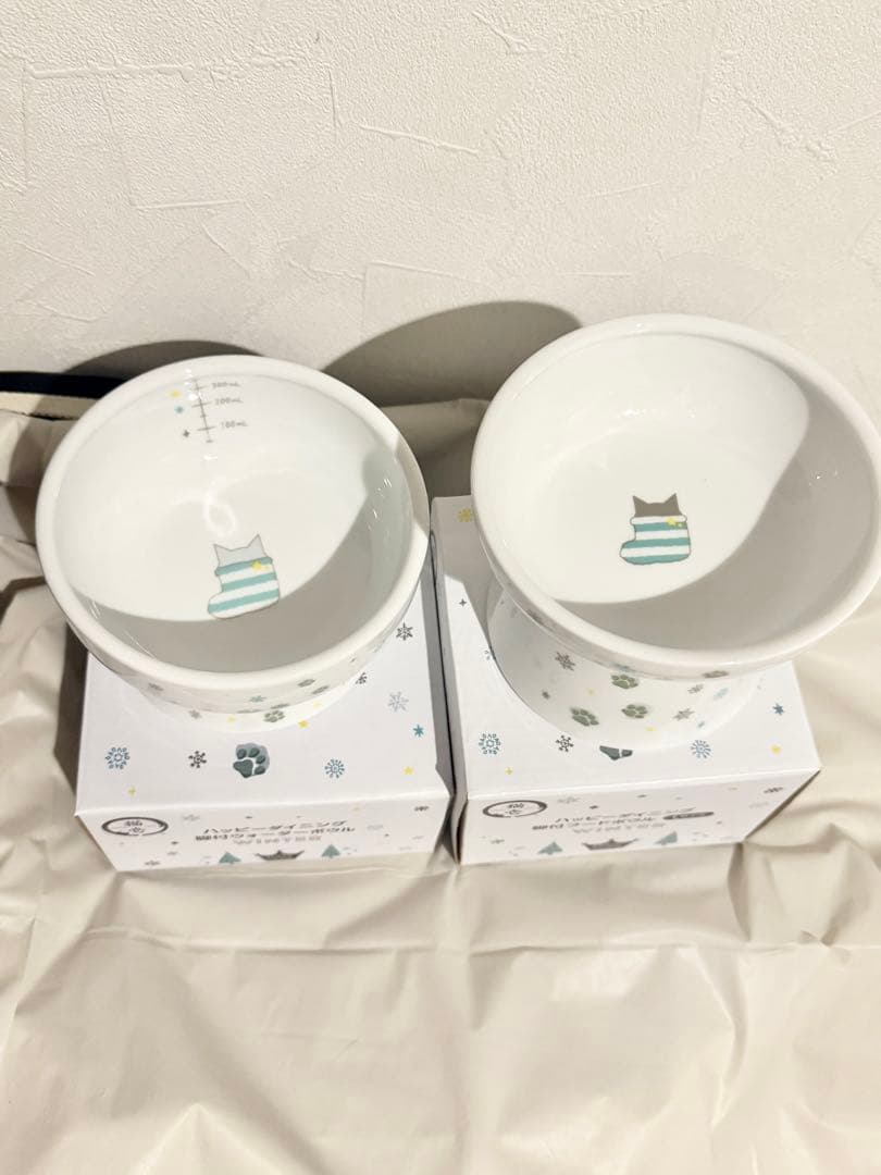 希少 猫壱 2021年冬限定 フードボールL・ウォーターボールセット