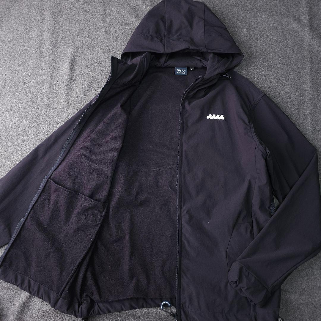 ムータマリンゴルフ 長袖ゴルフブルゾンジャケット フーディ パーカー 紺 L