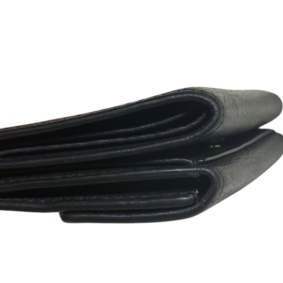 ルイヴィトン ポルトフォイユ・ロックミニ 三つ折り財布 ブラック M63921