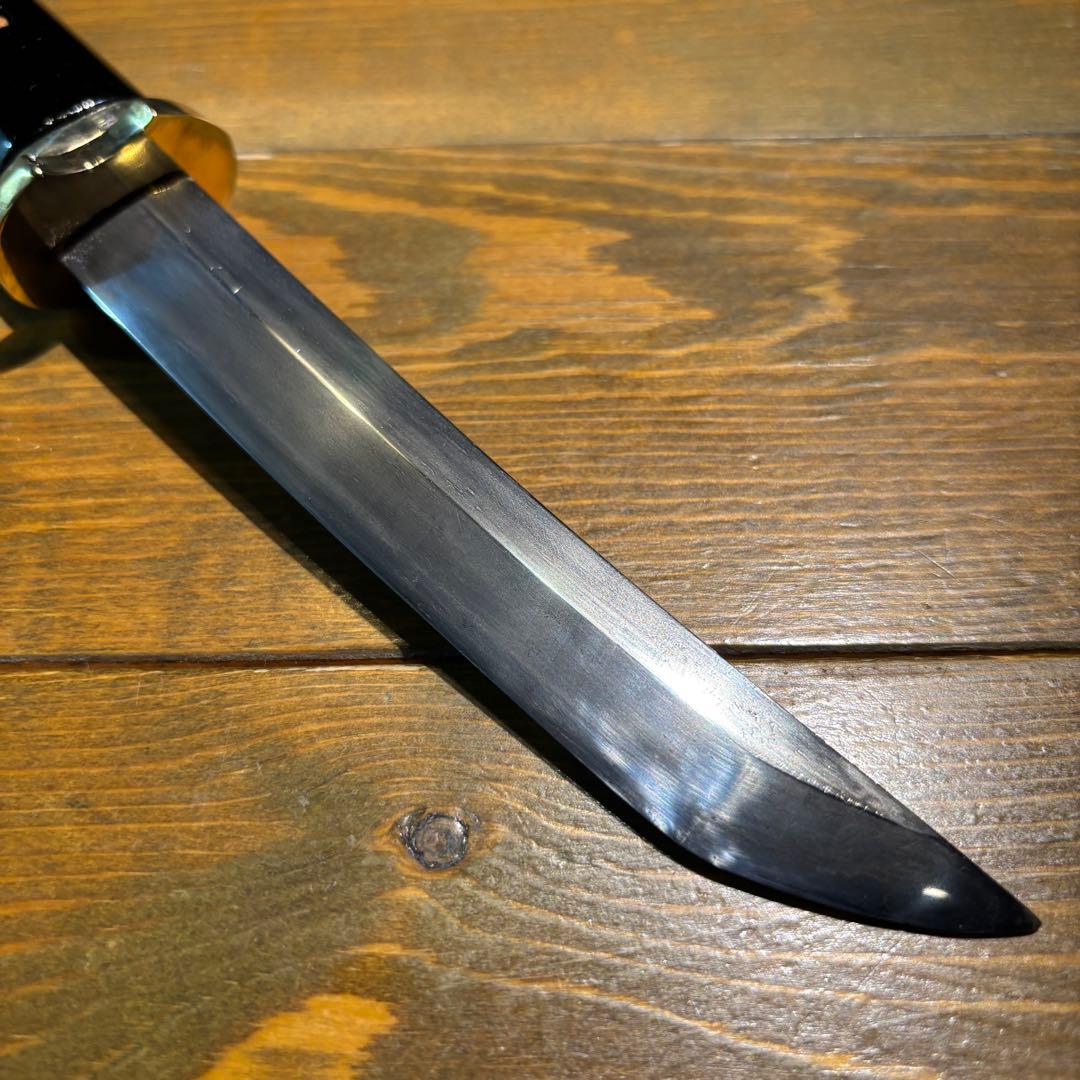 日本刀残欠クラフトナイフNo.84 筑前国住宗次 切先