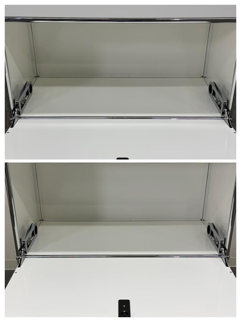 正規品■USMハラー■キャビネット　1列2段　白　鍵つき　パーソナルロッカー