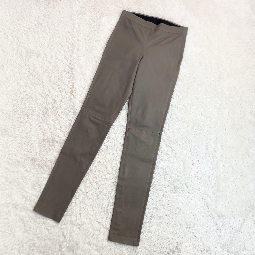 美品✨近年モデル　セオリー ラムレザーパンツ　ADBELLE L2 羊革