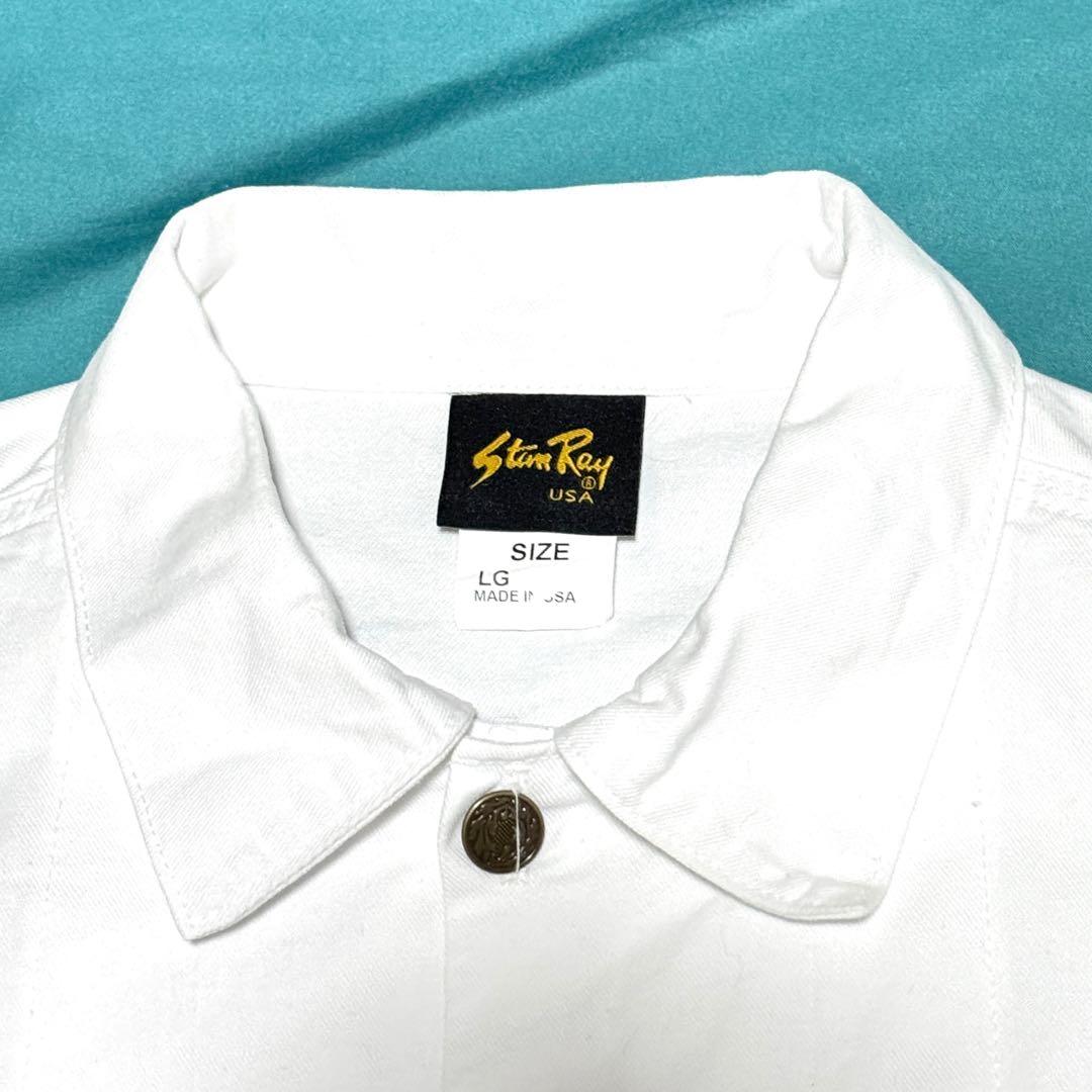 良好　ウィンダンシー×スタンレイ ペイントデニムジャケット 白 ＵＳＡ製 希少