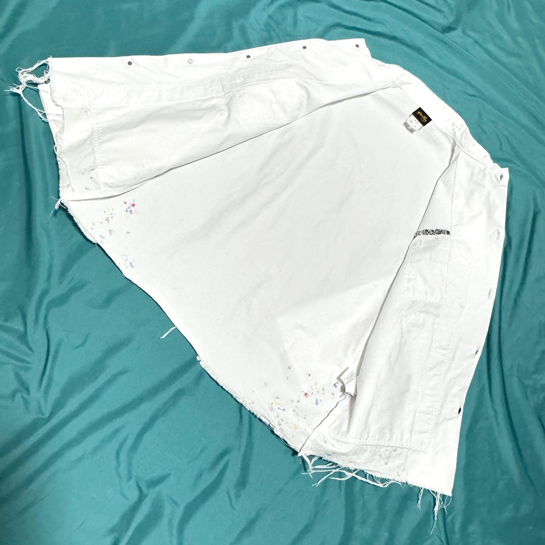 良好　ウィンダンシー×スタンレイ ペイントデニムジャケット 白 ＵＳＡ製 希少