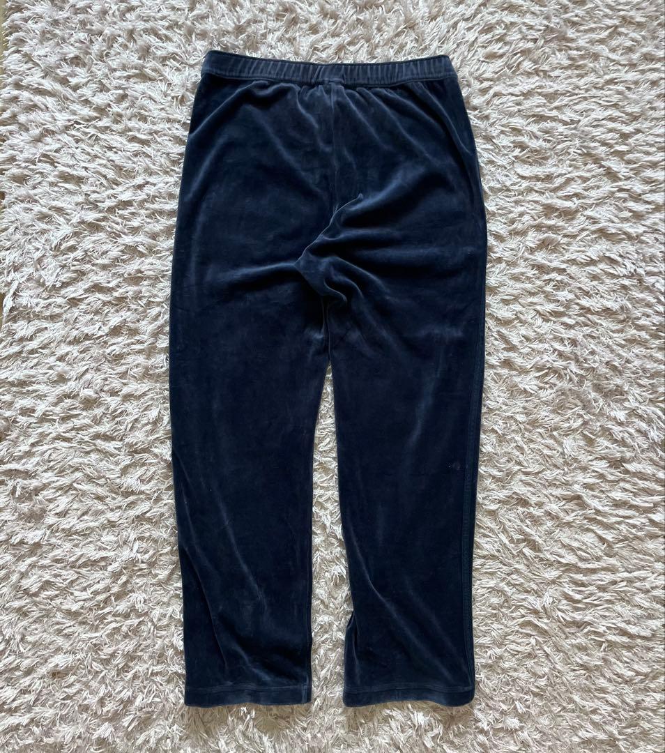 アディダス ベロア トラックジャケット ジャージ セットアップ ネイビー M