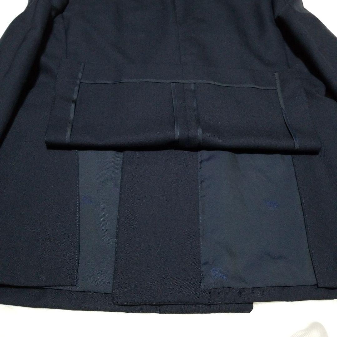 【大きいサイズ】バーバリー　紺ブレ　ダブル　金ボタン　AB6　背抜き　美品