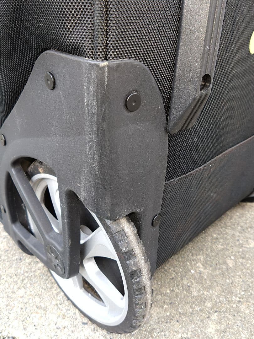 Slinger テニスバッグ 大型 青/黒 キャリー付き