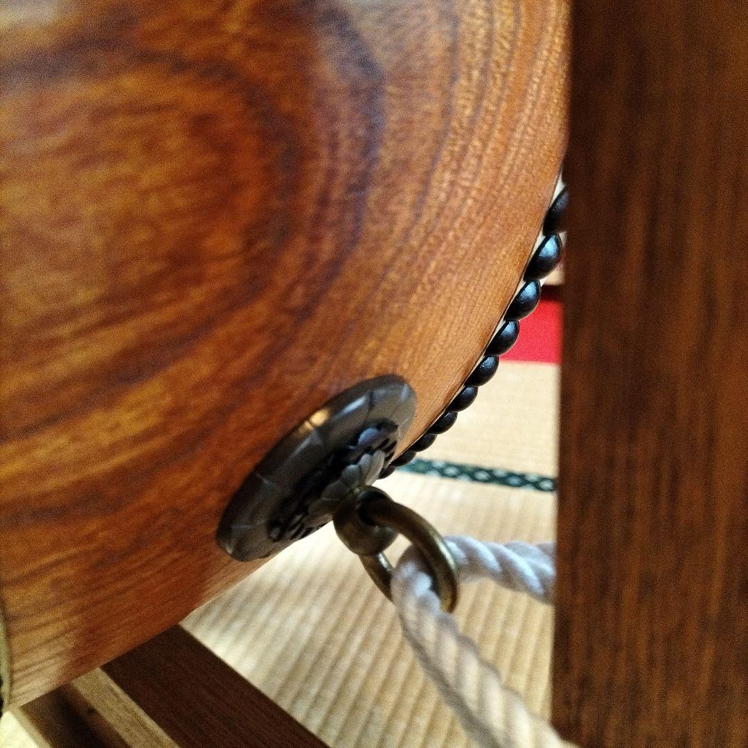 和太鼓　平胴太鼓　鳥居台付き　1.5尺 約45cm 中古良品