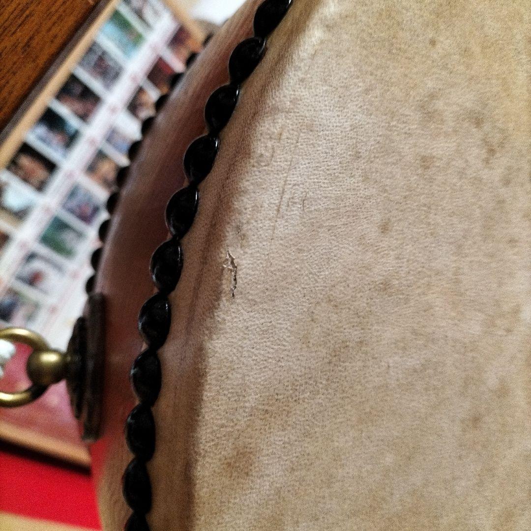 和太鼓　平胴太鼓　鳥居台付き　1.5尺 約45cm 中古良品