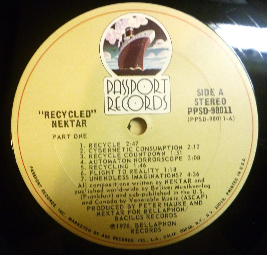 【アナログＬＰ●米国盤】ネクター／リサイクルド　英国ジャーマンプログレ
