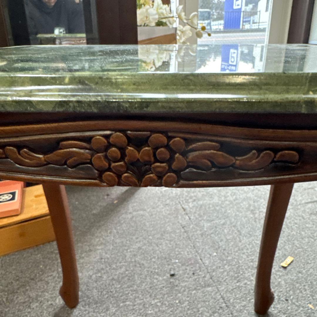 ミ*ナ様 イタリア製 大理石トップ 猫脚 サイドテーブル