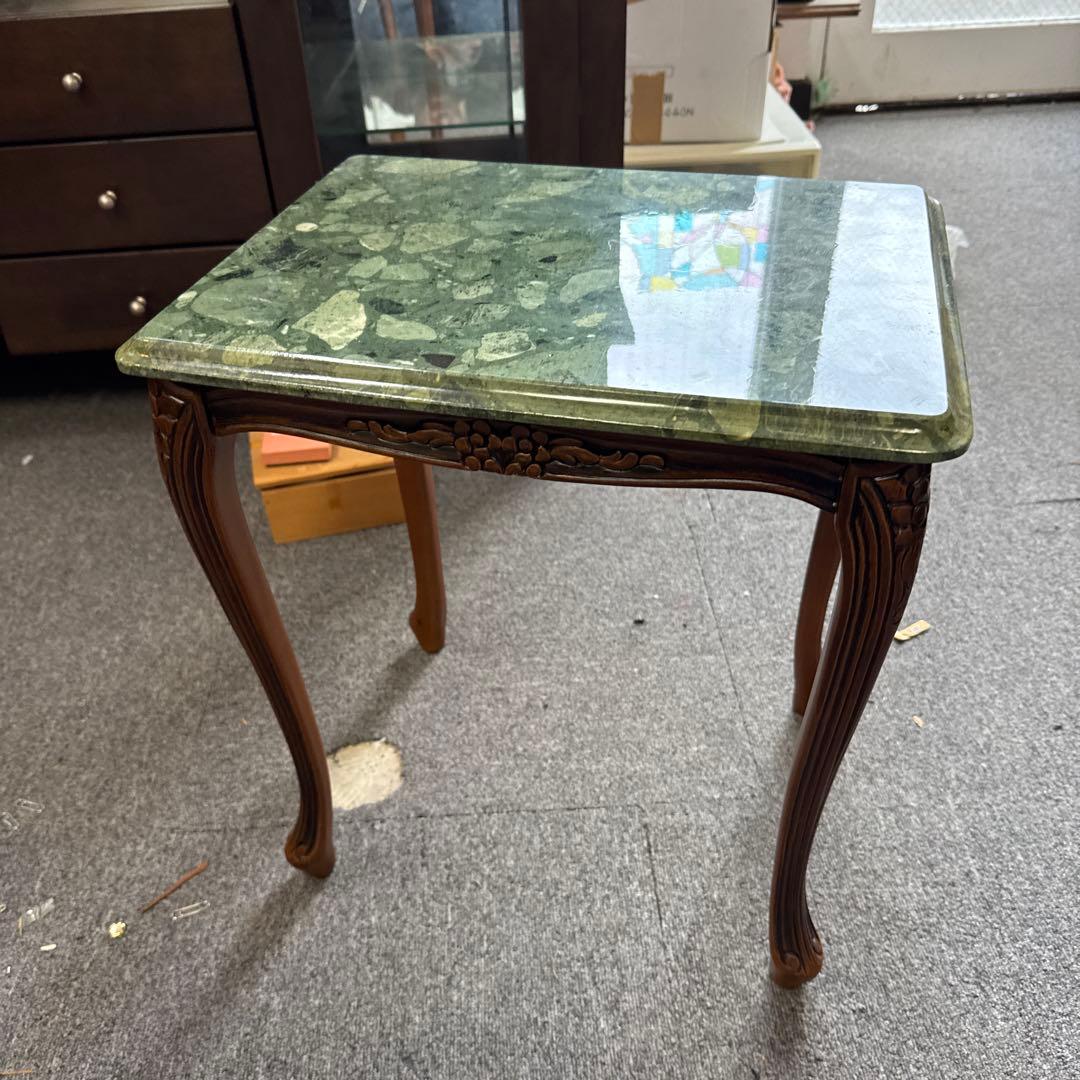 ミ*ナ様 イタリア製 大理石トップ 猫脚 サイドテーブル