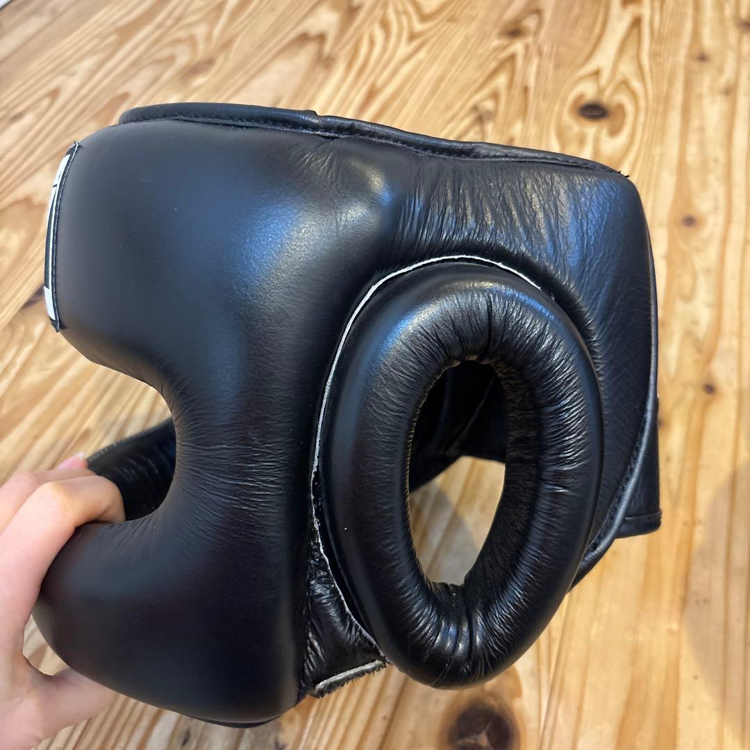 K-1 ヘッドギア ブラック レザー