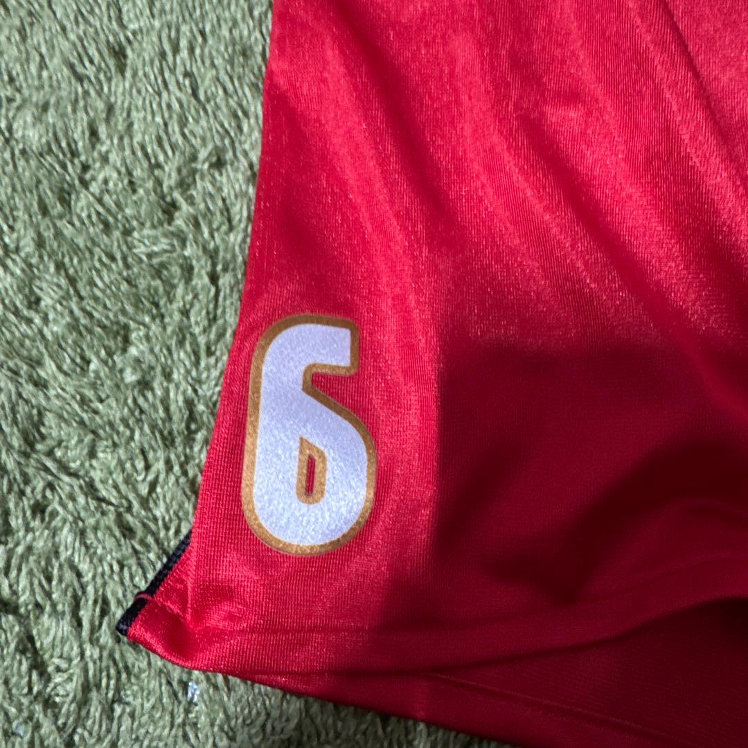 アシックス 赤 ショートパンツ6番 JAPAN(みかん)