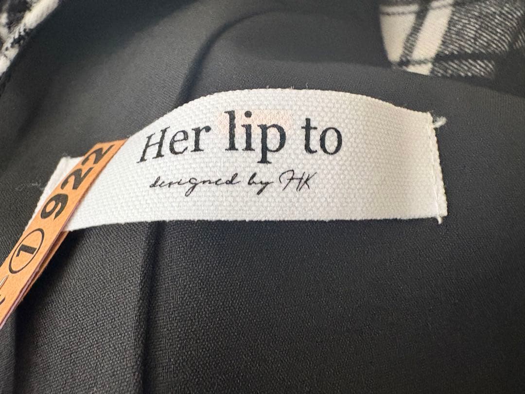 ワンピース Her lip to Classic Plaid Jumper Dress