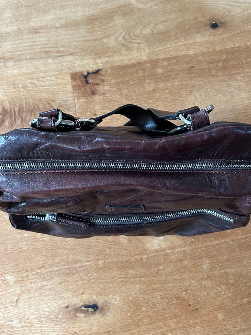 Daniel & Bob ダークブラウン レザー バッグ