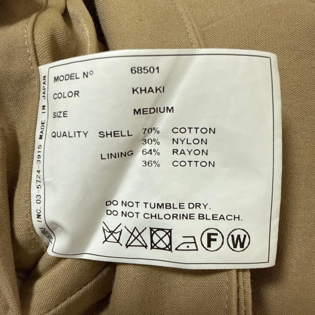 YAECA ヤエカ ステンカラーコート カーキ