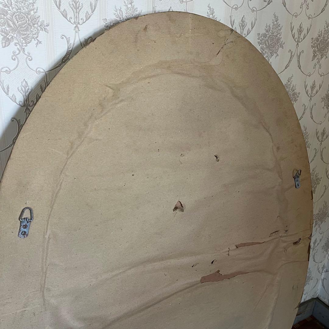 【アンティーク】ロココ調 壁掛け鏡 ウォールミラー ヨーロピアン 古道具 古民家