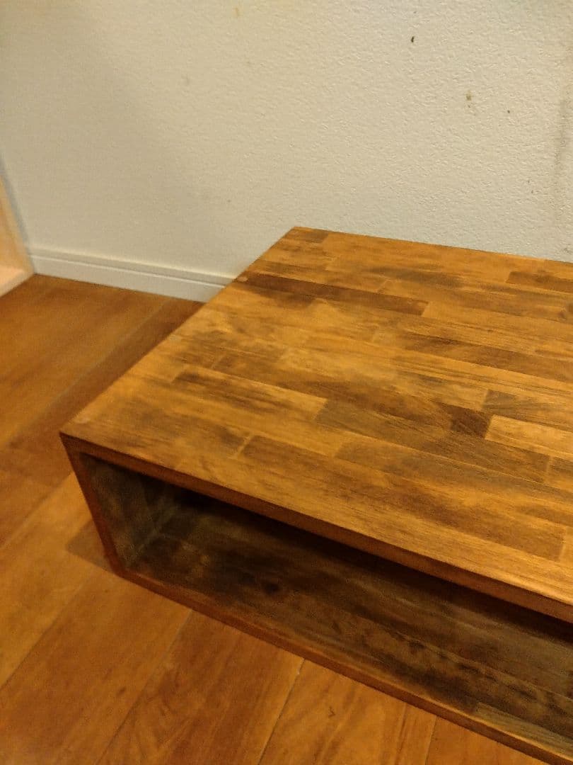 木製　ハンドメイド　オーダー　ロの字　シェルフ　棚　ラック　テレビ台　水槽台