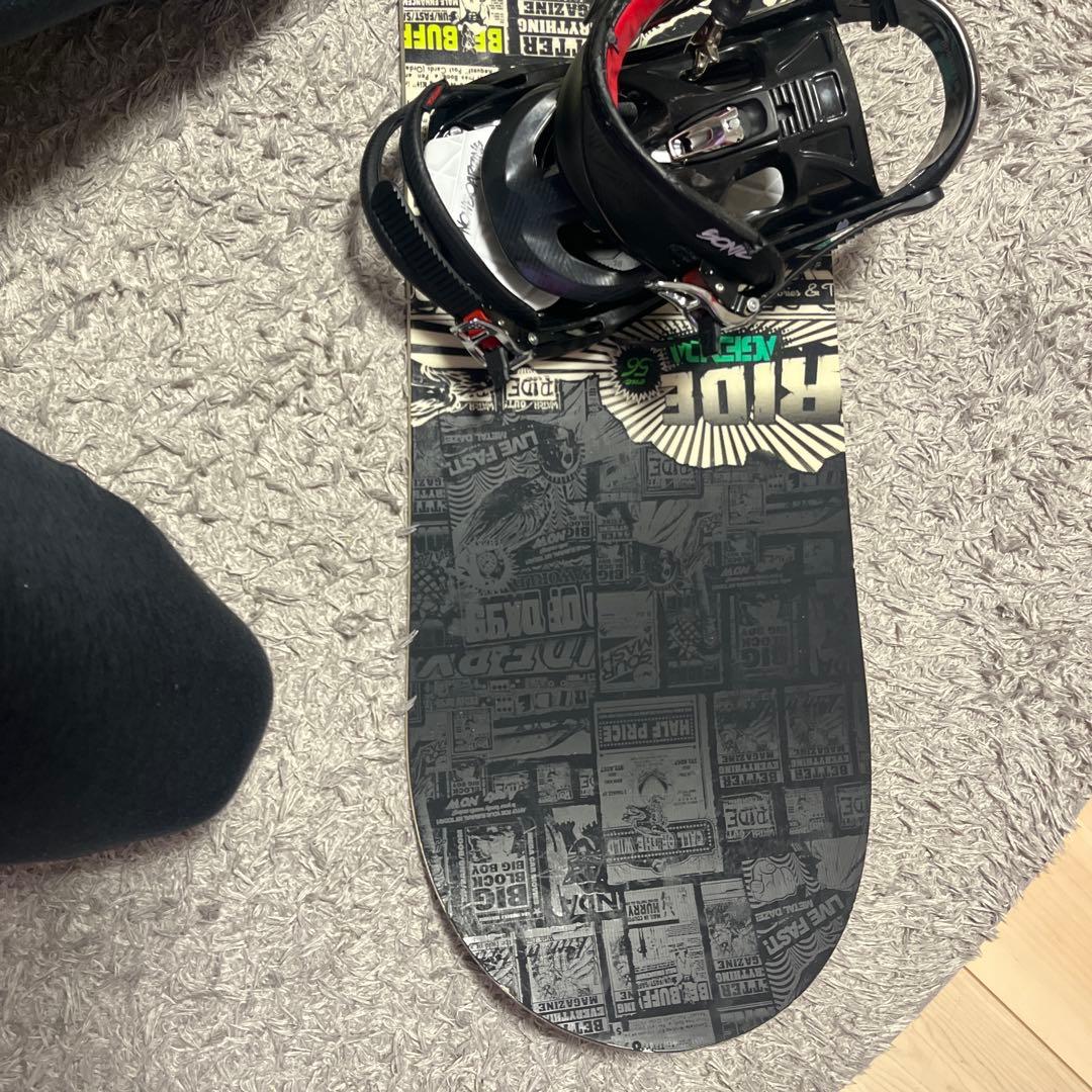 RIDE スノーボード156cm K2 バインディング ケース付き　3点セット