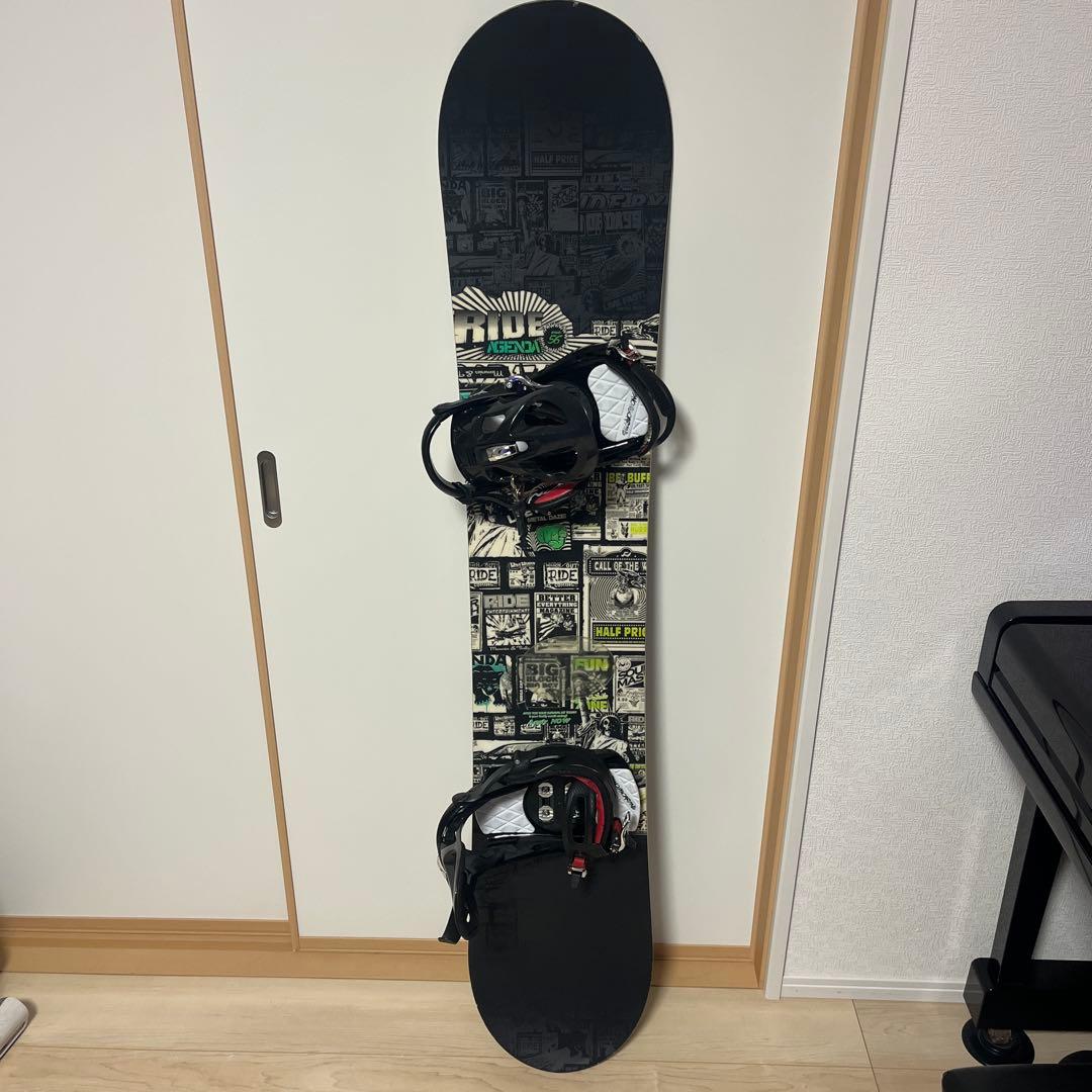 RIDE スノーボード156cm K2 バインディング ケース付き　3点セット