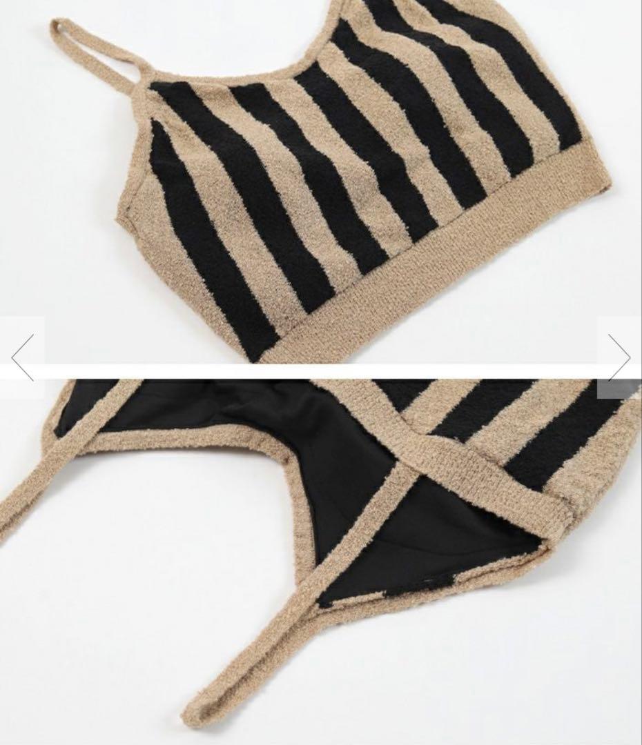 ☆長屋なぎささんコラボ　ストライプ　ニットビキニ☆ 新品未使用　 Sサイズ