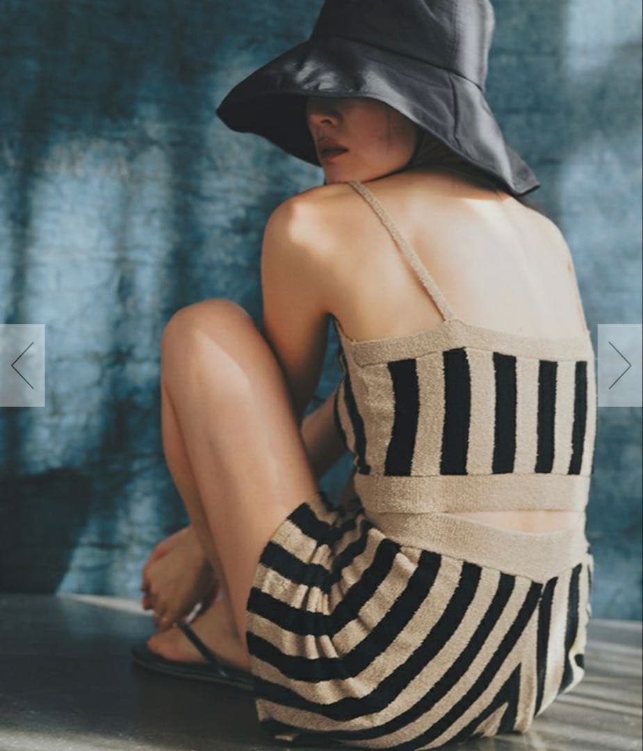 ☆長屋なぎささんコラボ　ストライプ　ニットビキニ☆ 新品未使用　 Sサイズ