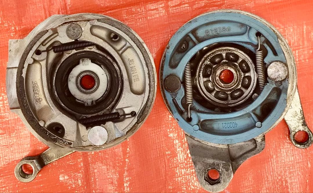 スーパーカブ110（JA10） 前・後ホイール/ ブレーキパネル付き