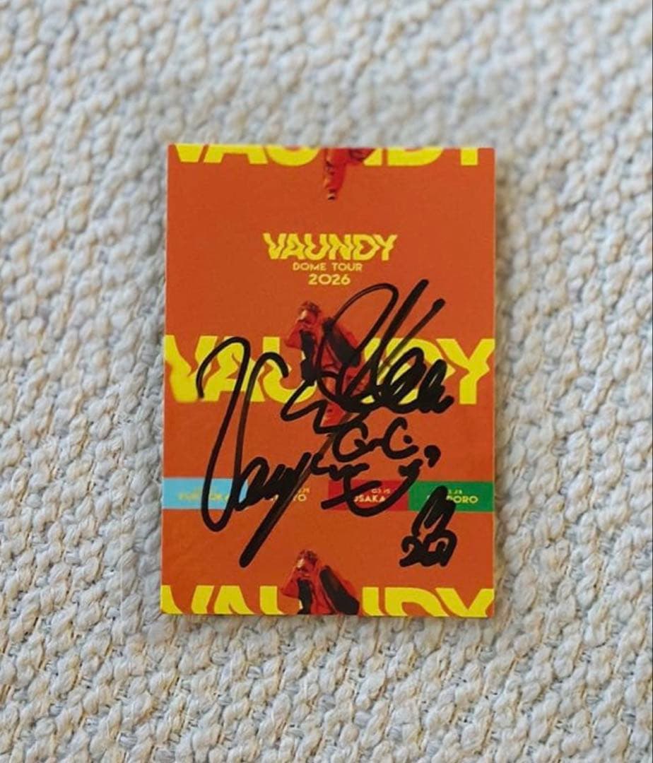 vaundy 直筆サイン入りステッカー