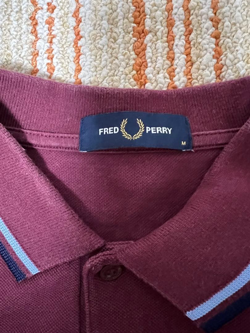 FRED PERRY フレッドペリー　長袖ポロシャツ M m3636 マルーン