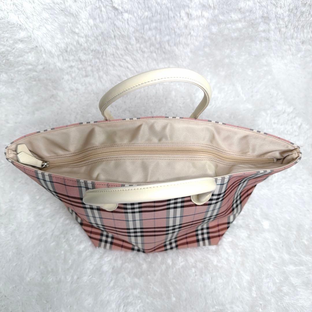 希少✨ BURBERRY BLUE LABEL 舟型トート バッグ ピンク A4