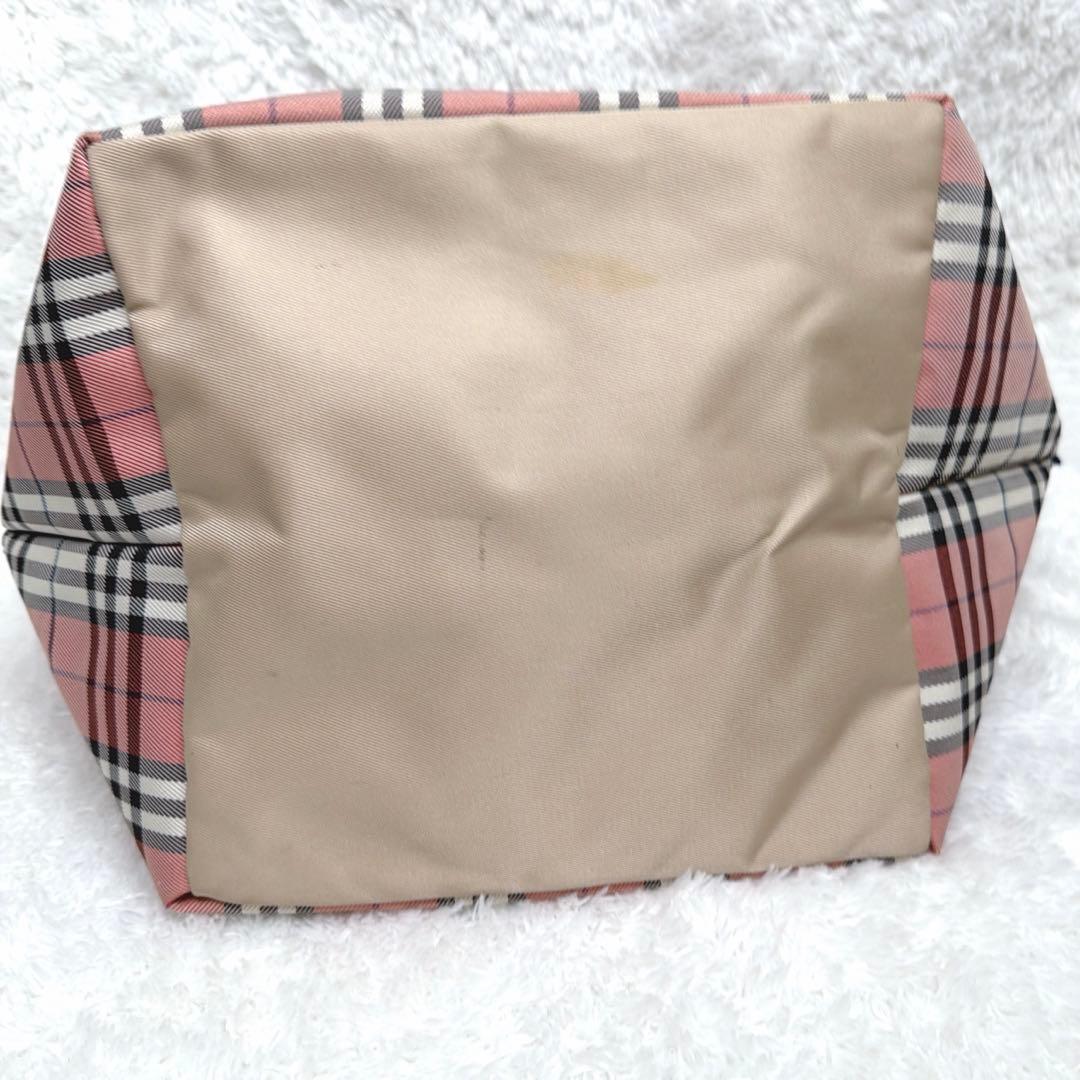 希少✨ BURBERRY BLUE LABEL 舟型トート バッグ ピンク A4