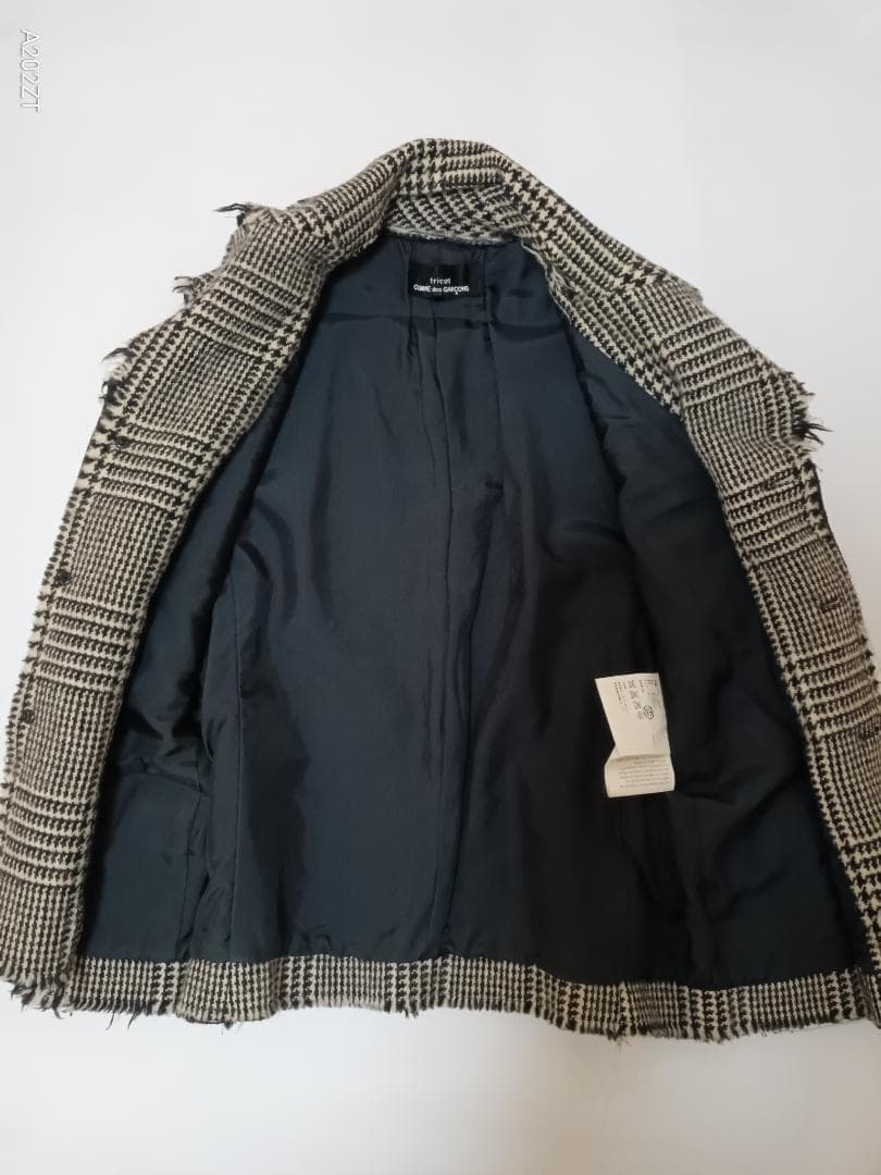 SOL★トリココムデギャルソンCOMME・ツィードベスト・M・チェック