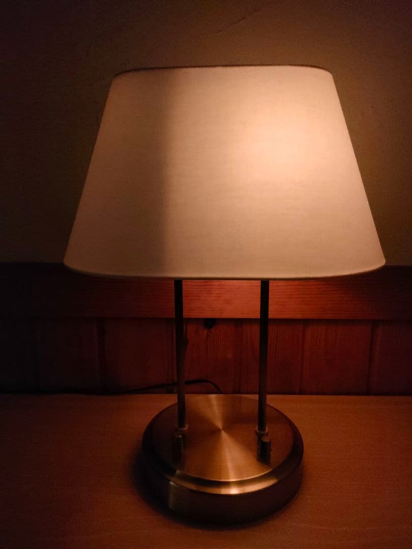 希少　パナソニック　Wテーブルライト　ベッドサイドライト　レトロ　ホテル　調光