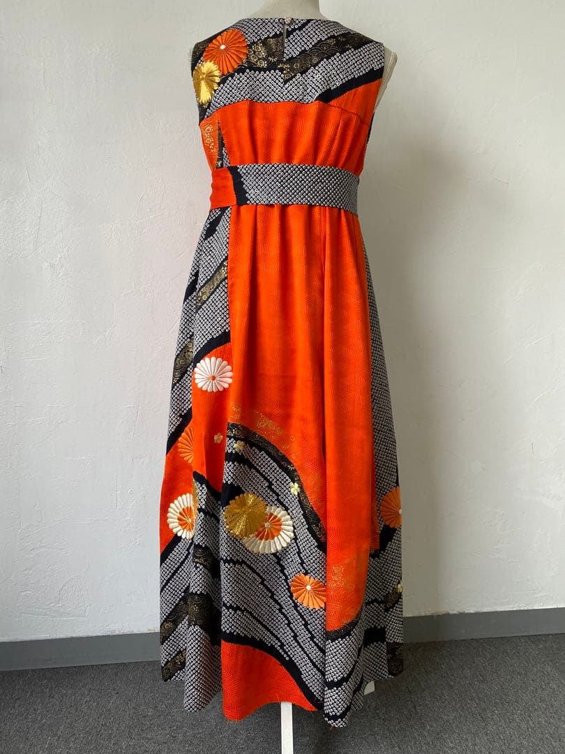 3248 着物　リメイク　ドレス　ワンピース