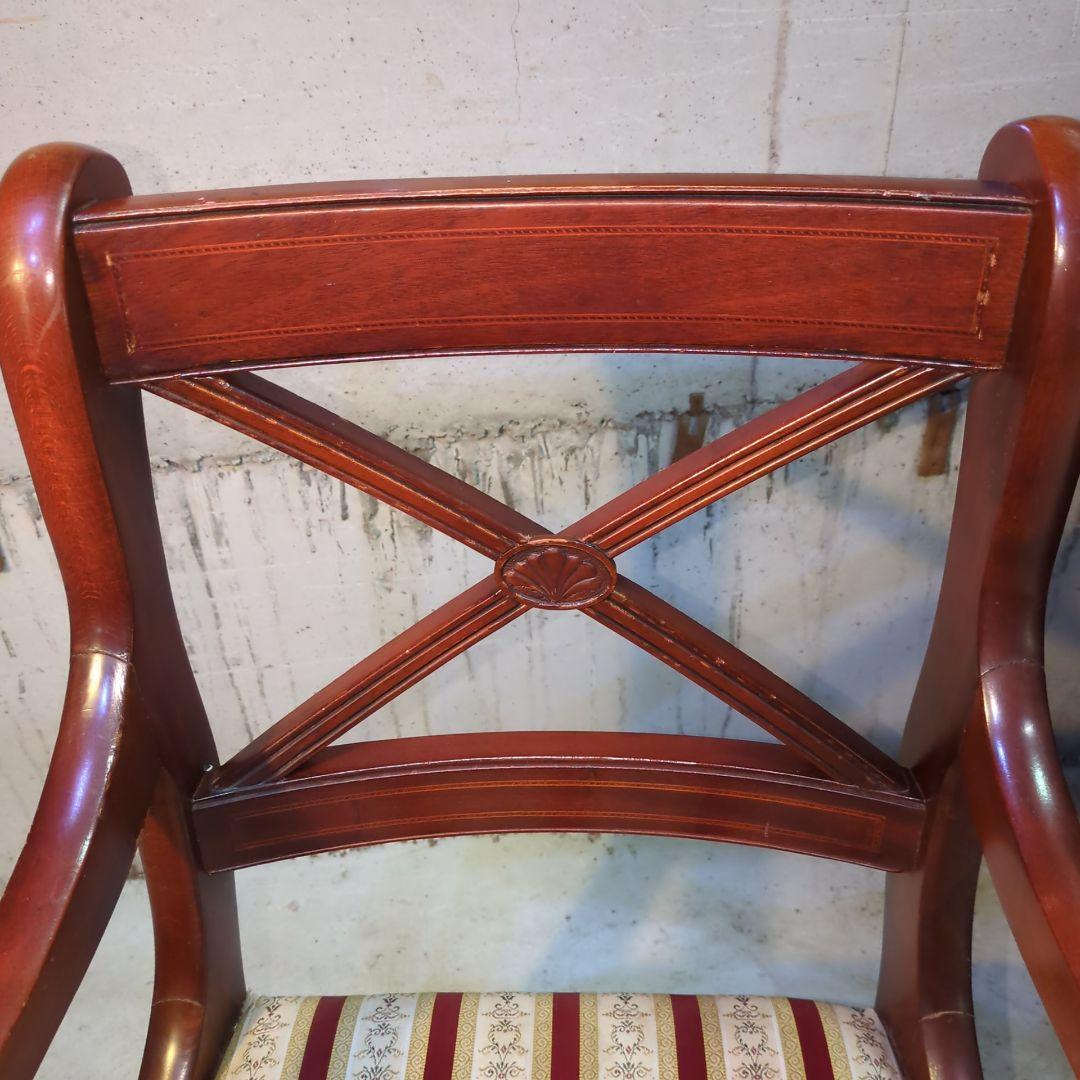 イギリス ヴィンテージ家具 ダイニングチェア アームチェア 椅子③