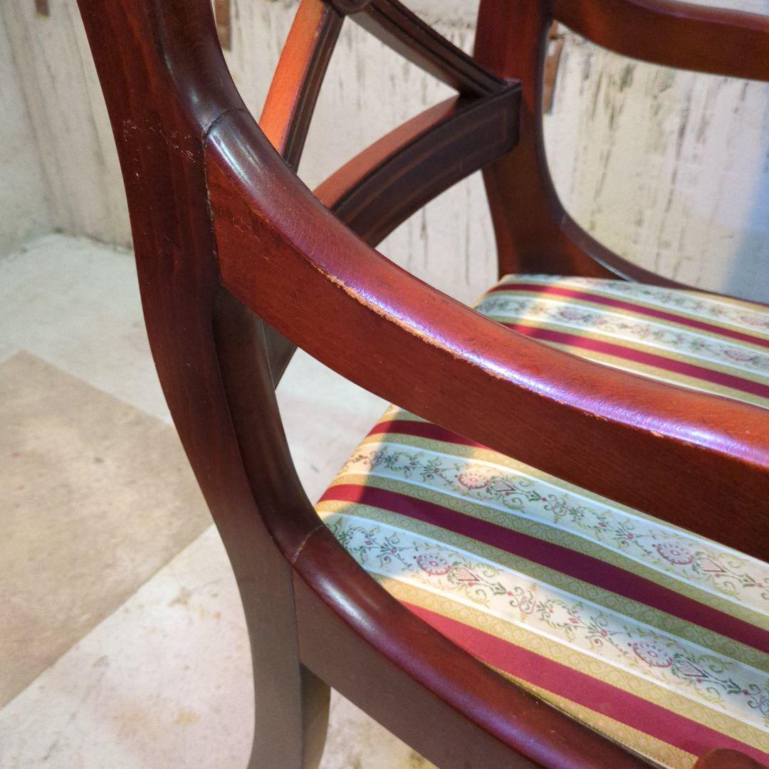 イギリス ヴィンテージ家具 ダイニングチェア アームチェア 椅子③