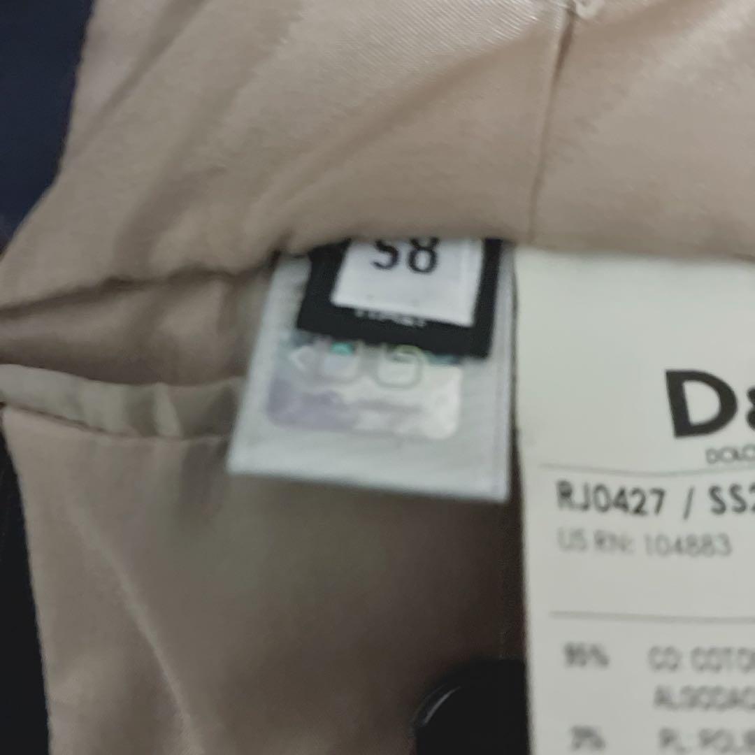 【極美品】D&G ベルベットテーラードジャケット ショールカラー アート 一点物