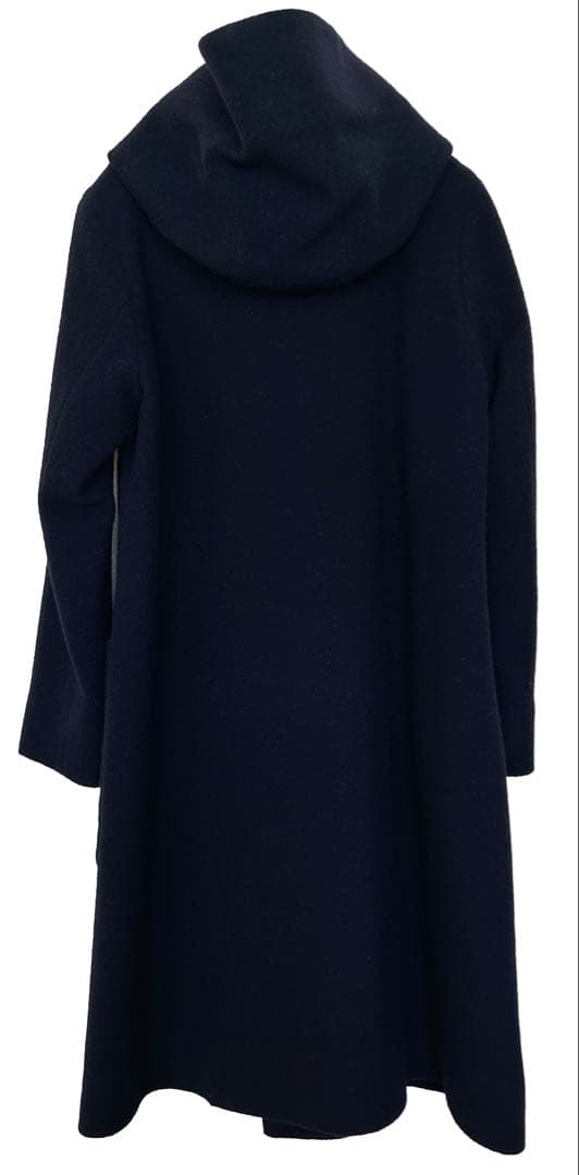 とら【美品 】パラスパレス フード付コート ネイビー