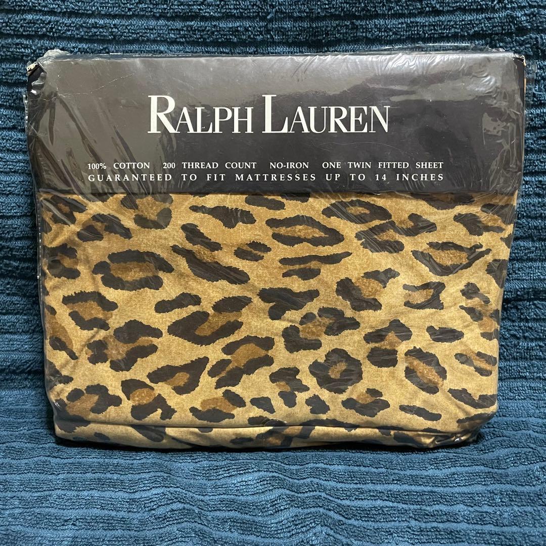 【未使用品】 「ラルフローレン ヒョウ柄シーツ」 RALPH LAUREN