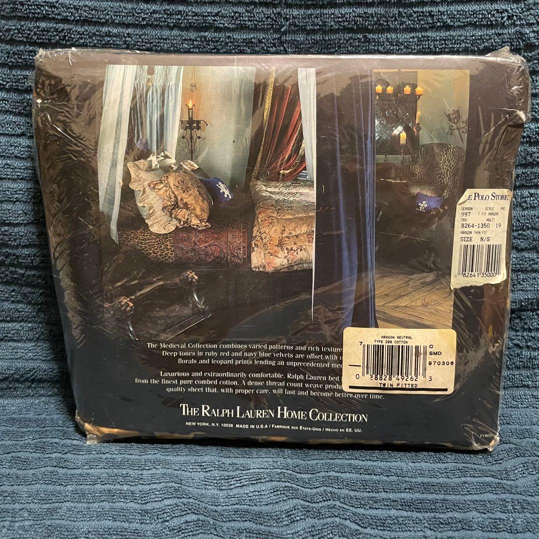 【未使用品】 「ラルフローレン ヒョウ柄シーツ」 RALPH LAUREN
