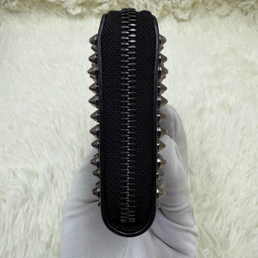 ✨美品✨ ルブタン 長財布 パネトーネ ラウンドジップ　ブラック　レザー