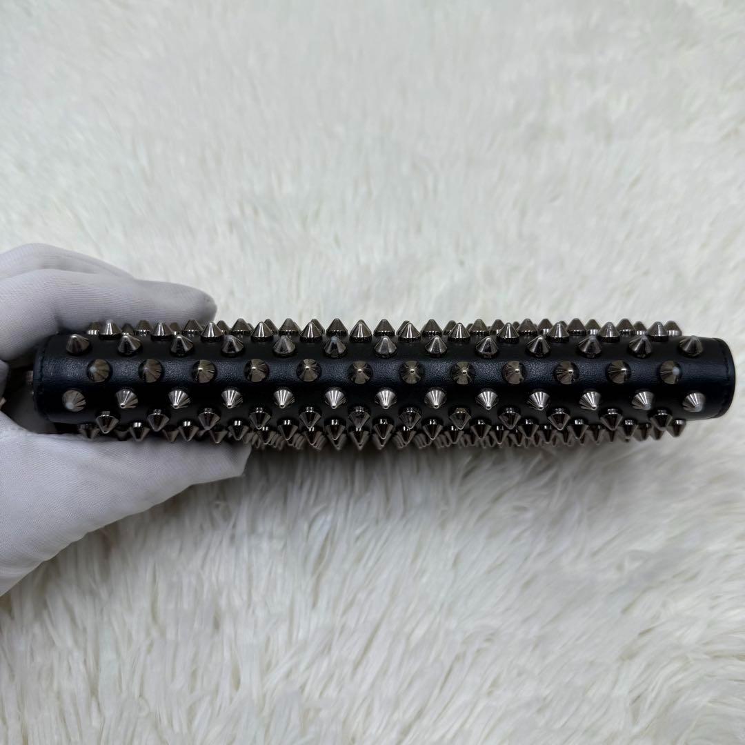 ✨美品✨ ルブタン 長財布 パネトーネ ラウンドジップ　ブラック　レザー