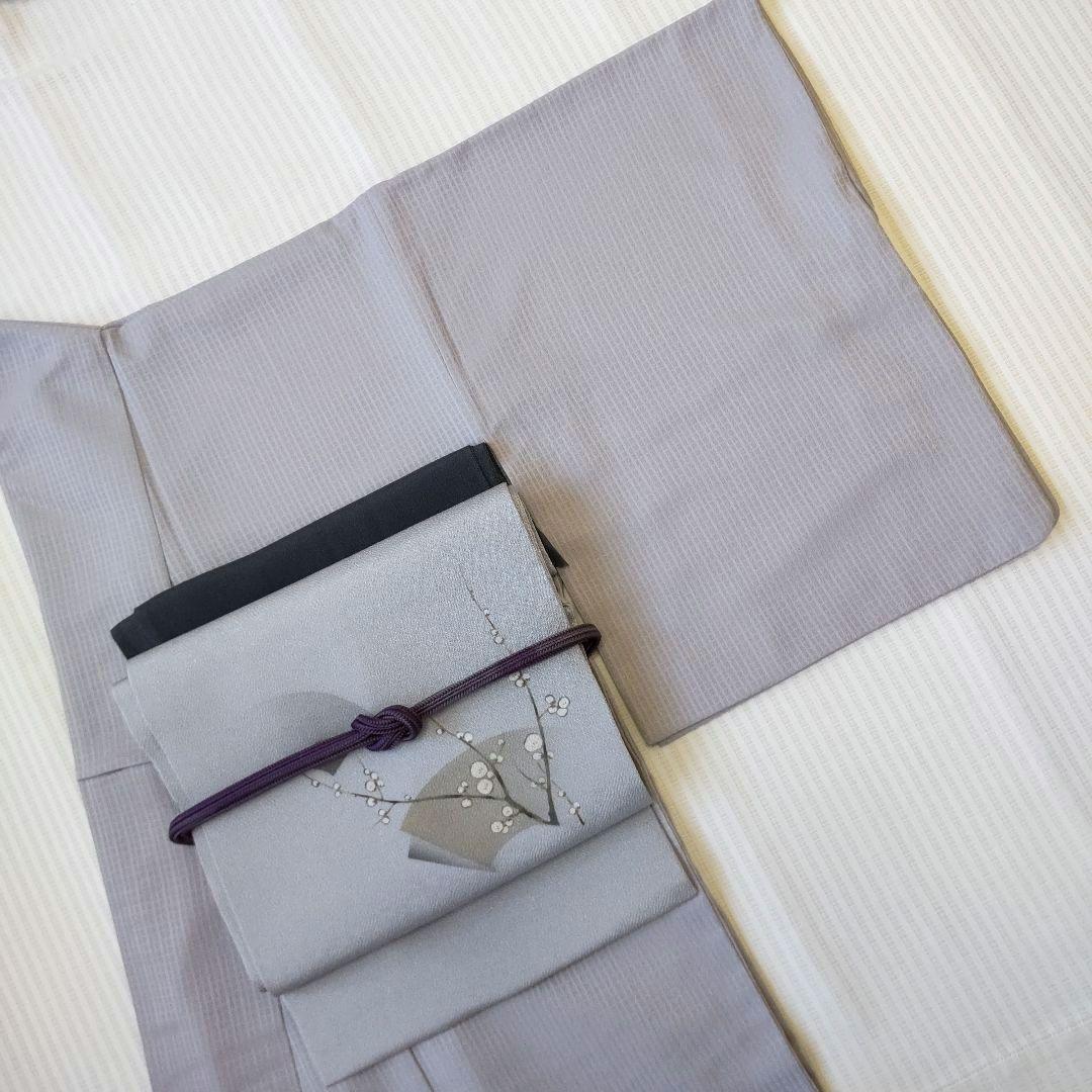 【名古屋帯】未使用品✣やわらかな春待ちの梅 ― 手描き 406cm