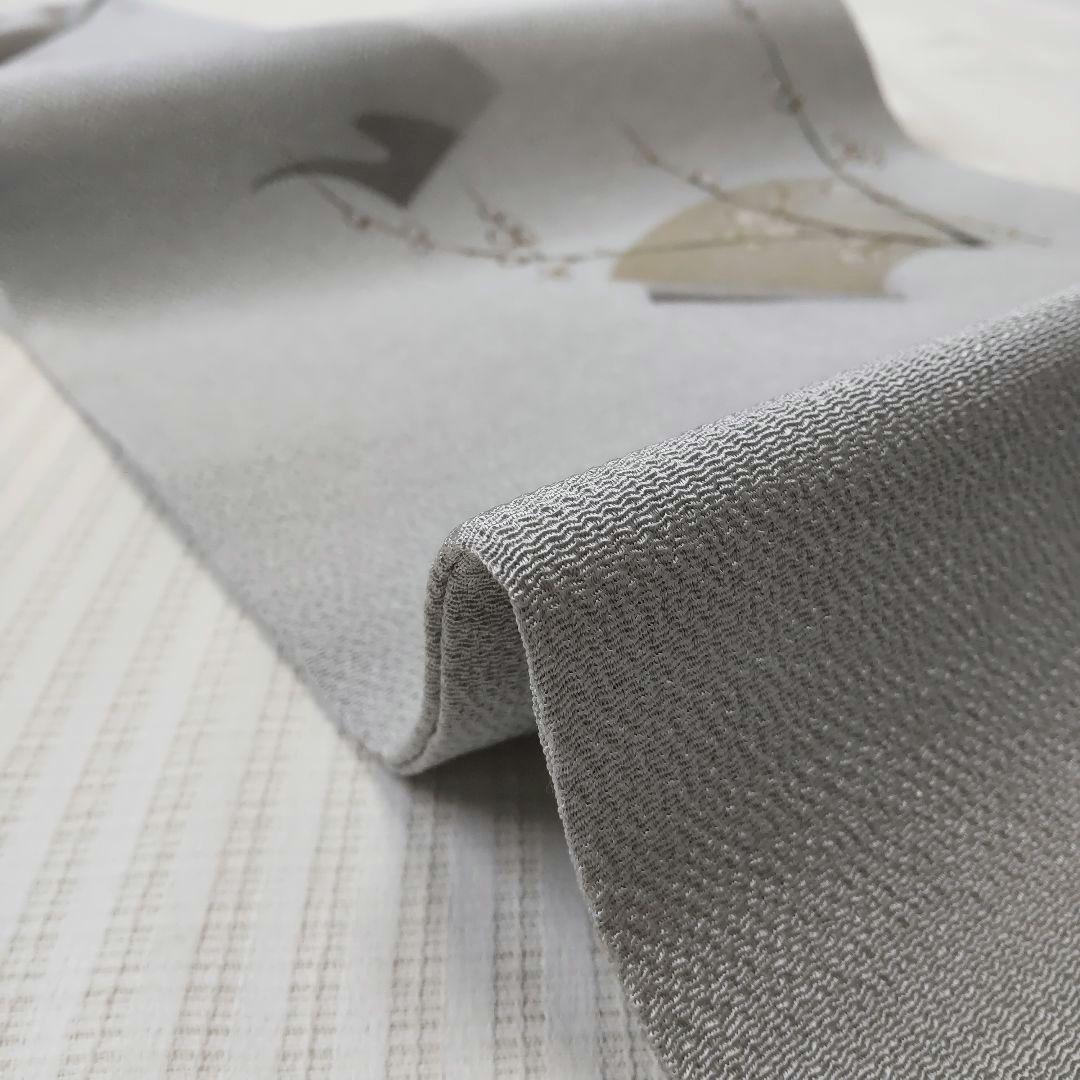 【名古屋帯】未使用品✣やわらかな春待ちの梅 ― 手描き 406cm