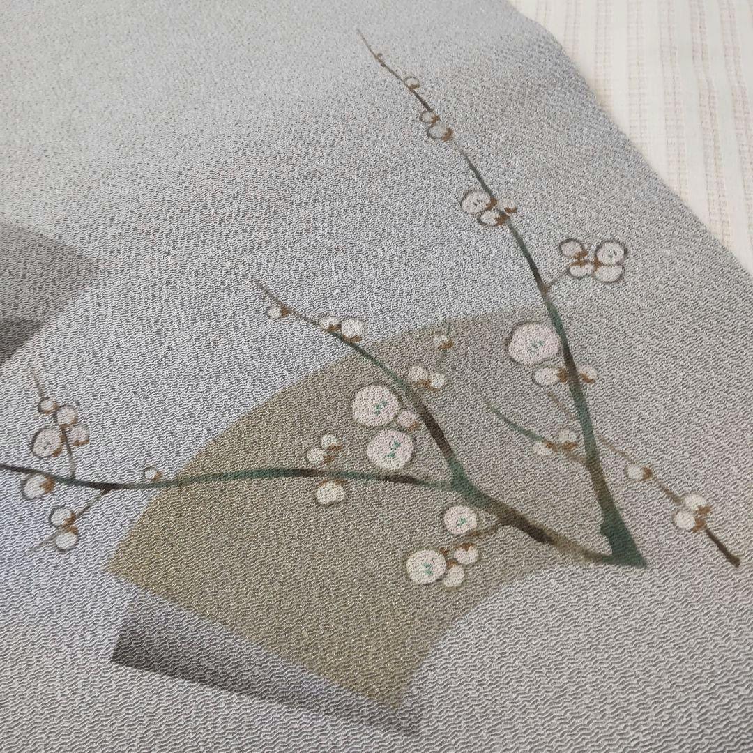 【名古屋帯】未使用品✣やわらかな春待ちの梅 ― 手描き 406cm