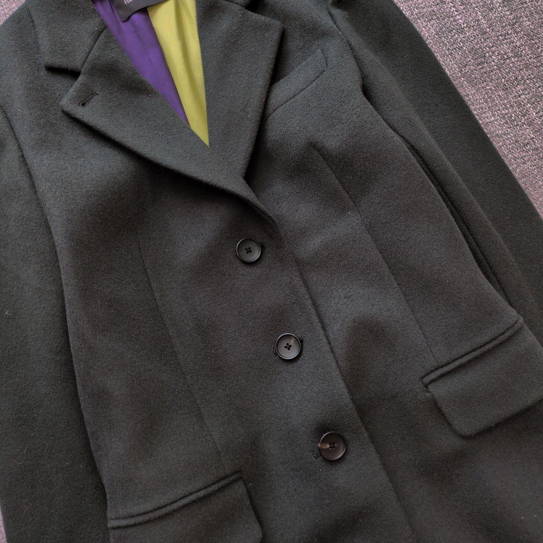 ポールスミス　近年モデル　ウール　チェスターコート　裏地マルチカラー　秋冬